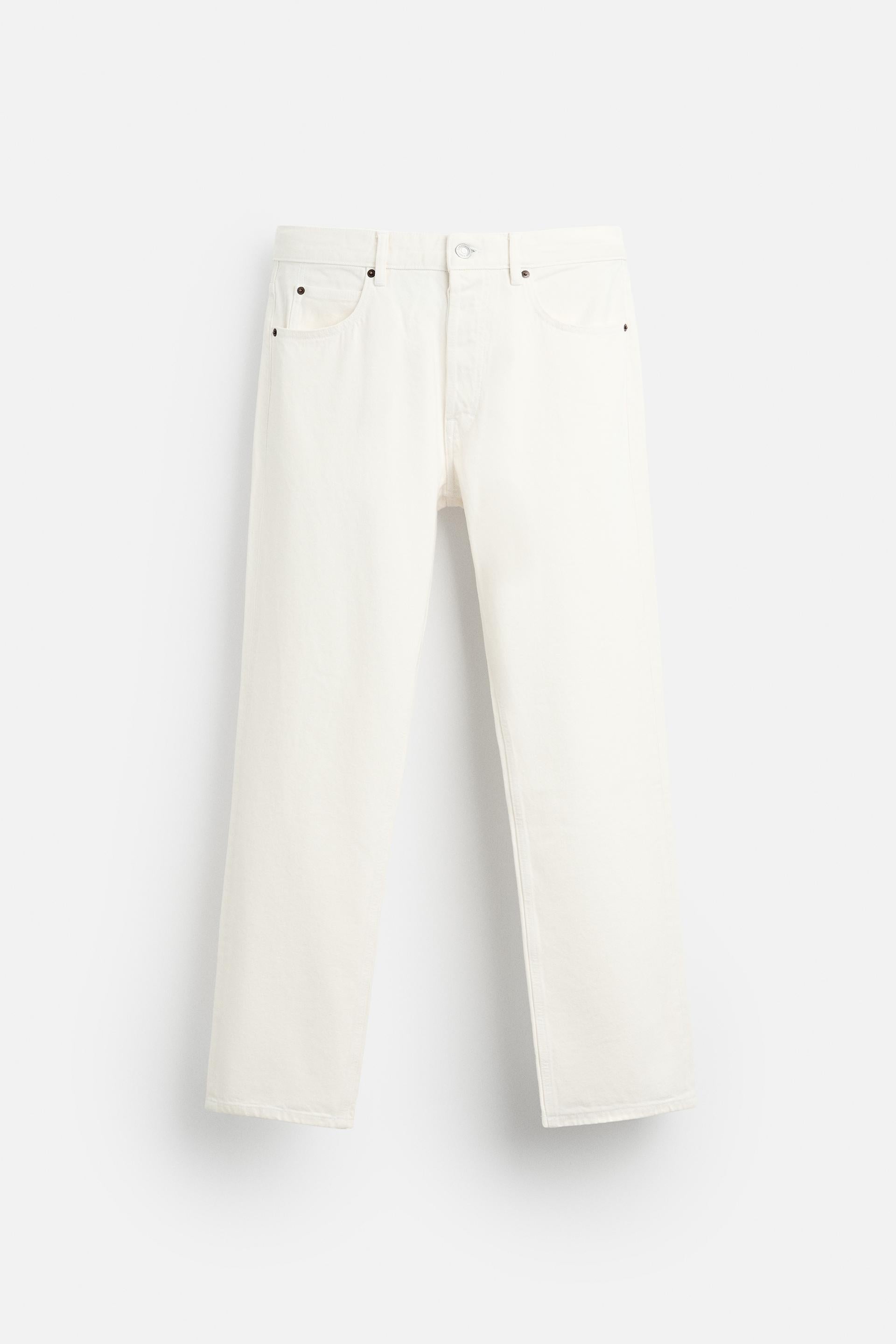 Straight Leg Jeans - White