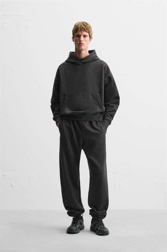 Boxy Fit Sweatsuit - Black