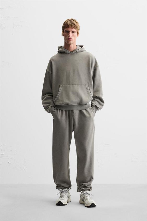 Boxy Fit Sweatsuit - Dark Gray