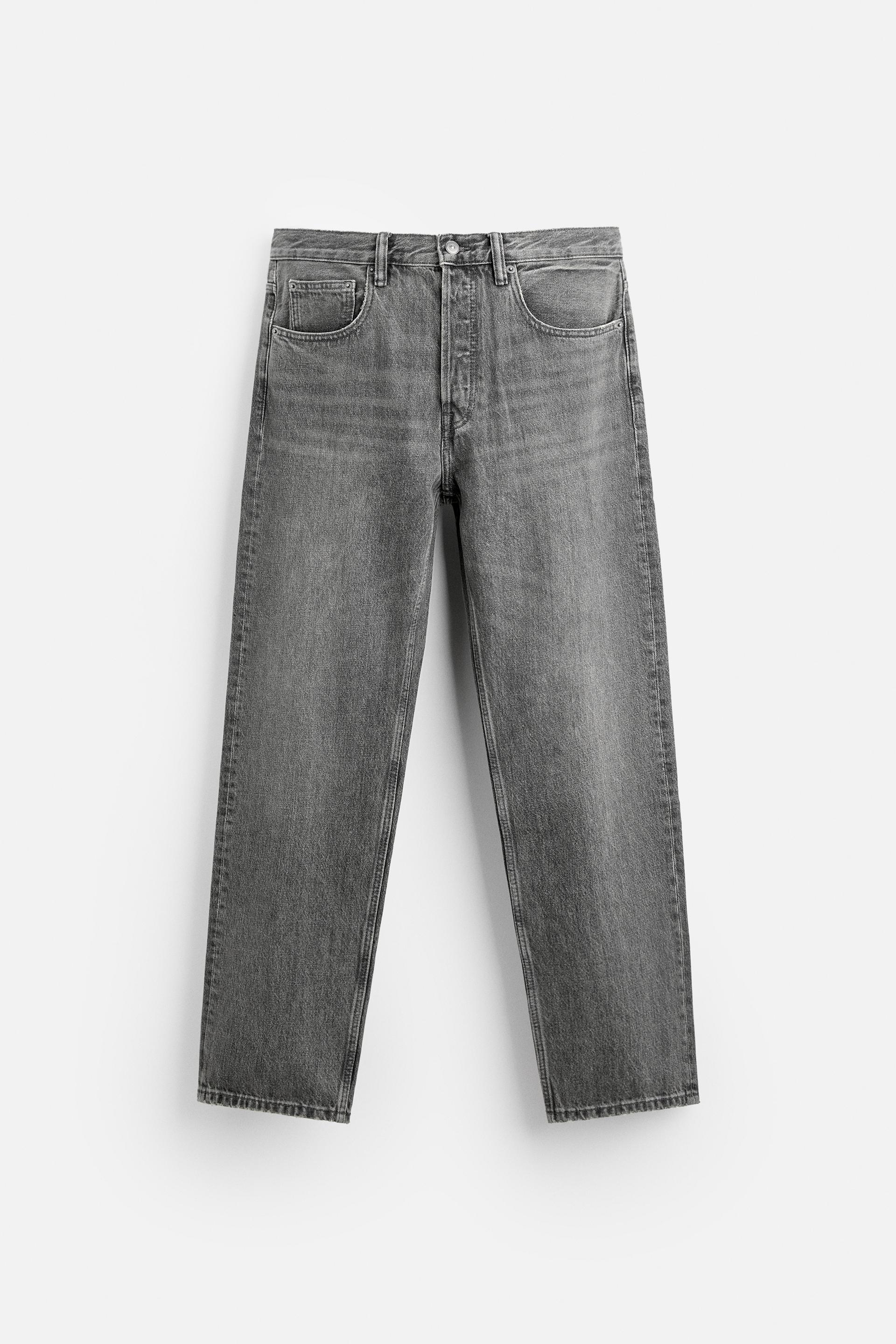 Straight Leg Jeans - Charcoal